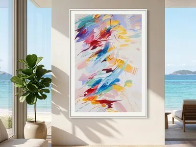 Photo 6 of 10 — Colourful Abstract — Giclée Print