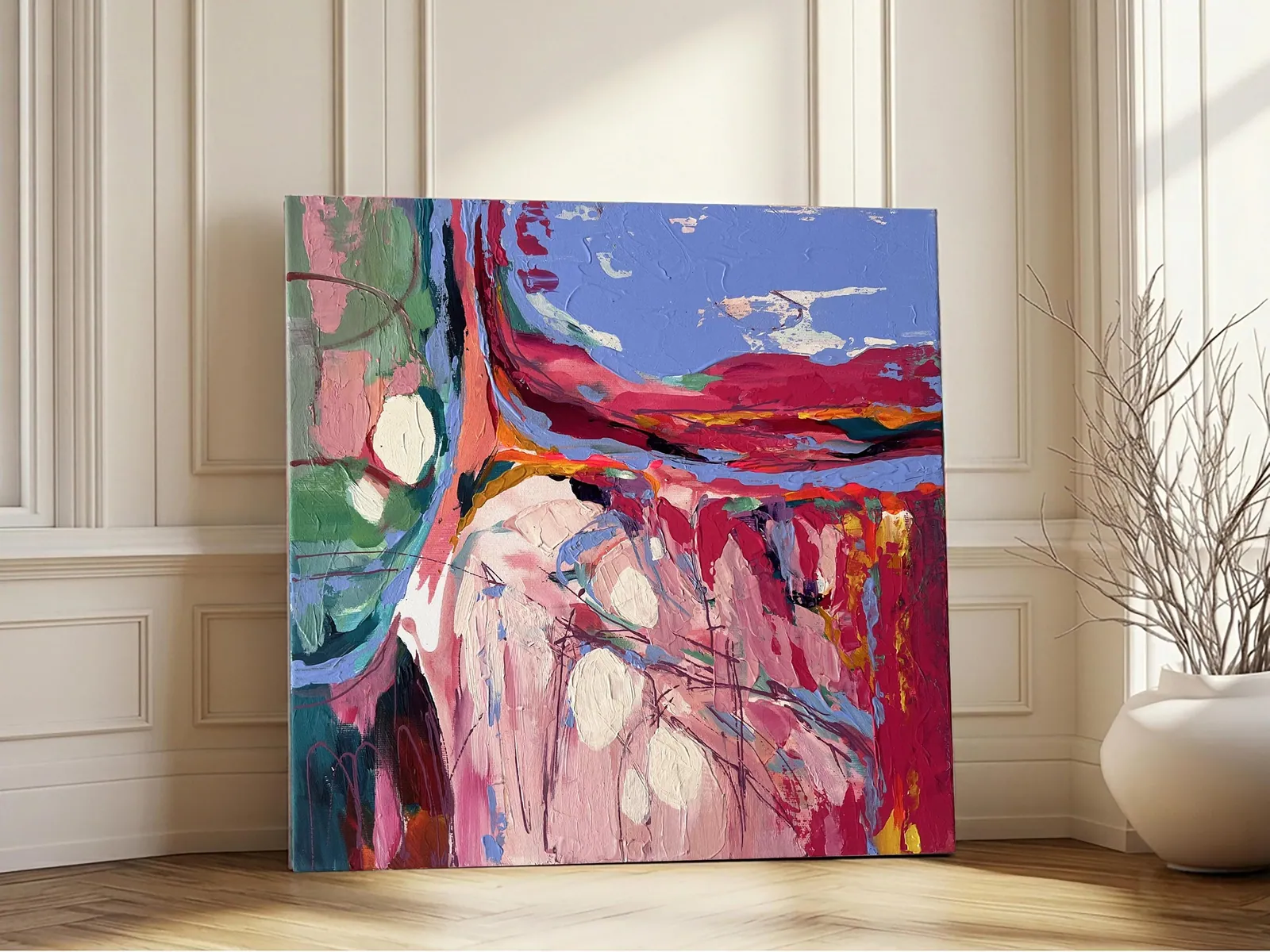 Fragment in Pink, No. 7 — Original painting