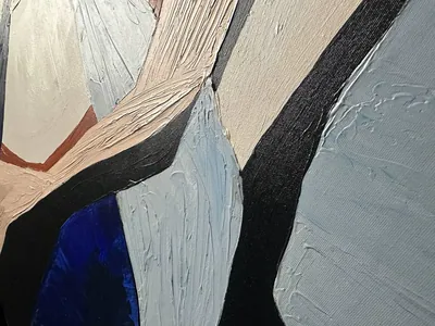 Photo 10 of 10 — Minimalist Diptych in Beige and Blue